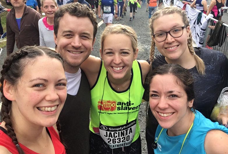 Runners at start line of Great North Run