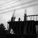 Workers on a construction site